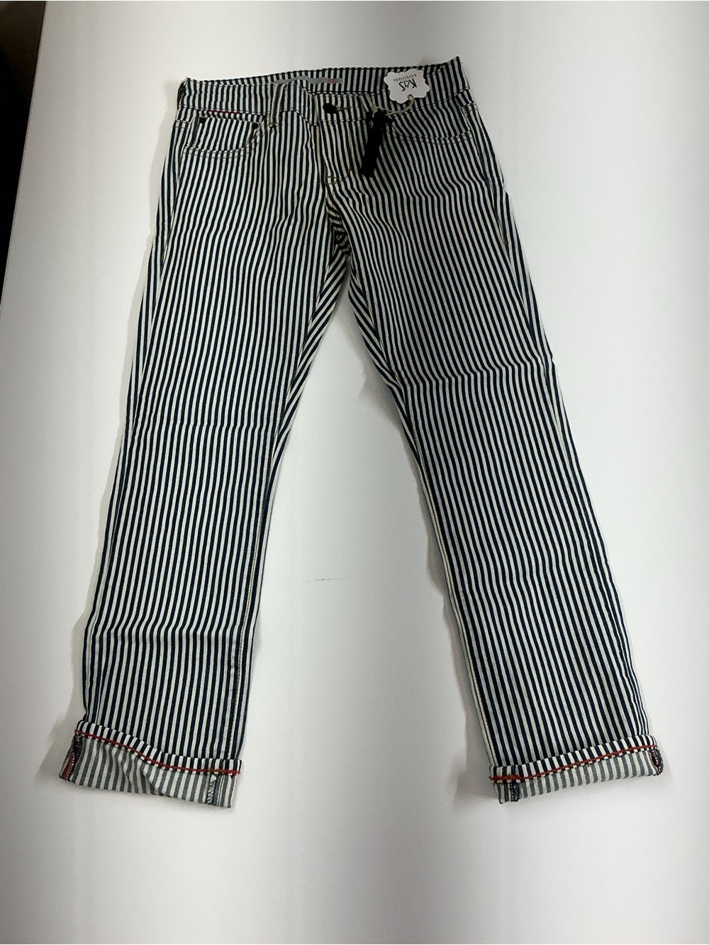 !it jeans Black & White Vertical Stripe Chinos